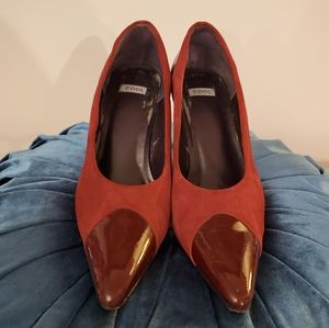 Cool Red Suede Heel